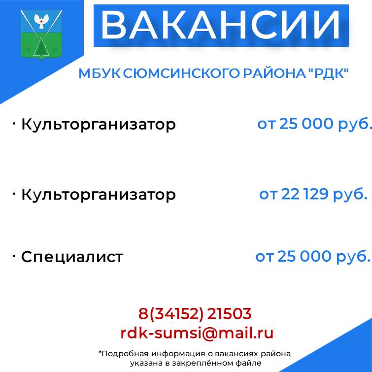 Информация о вакансиях  в организациях, по состоянию на 27.05.2024.