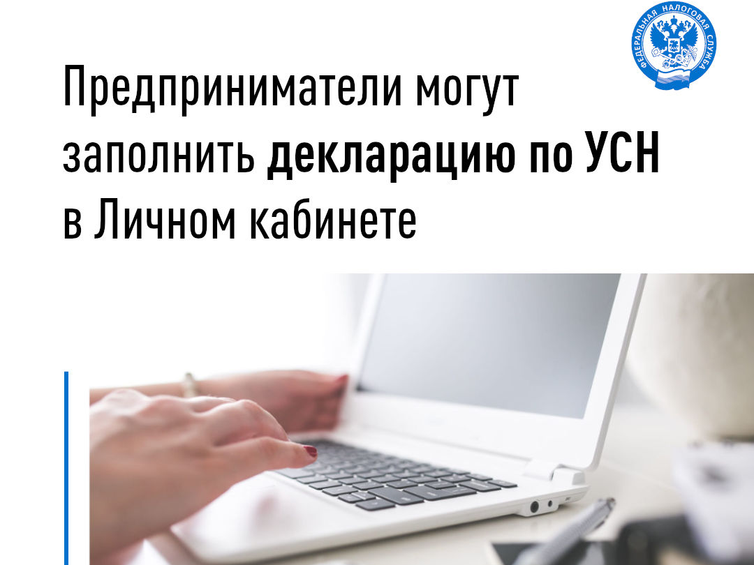Предприниматели могут заполнить декларацию по УСН в Личном кабинете.